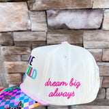 “What’s The Best That Could Happen” Cream Trucker Hat - The Pink Pineapple 850