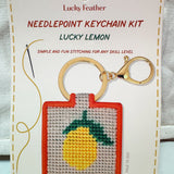 When Life Gives You Lemons Needlepoint Keychain Kit - The Pink Pineapple 850