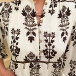 Whispered Petals Smocked Midi Dress - The Pink Pineapple 850