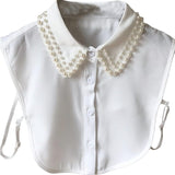 White Faux Collar with Pearls - The Pink Pineapple 850