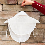 White Faux Collar with Rhinestones - The Pink Pineapple 850