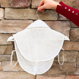 White Faux Collar with Rhinestones - The Pink Pineapple 850