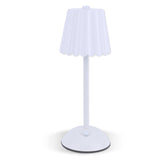 White Maison Rechargeable Scalloped Table Lamp - The Pink Pineapple 850
