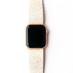 White Sands Leather Watch Band - The Pink Pineapple 850