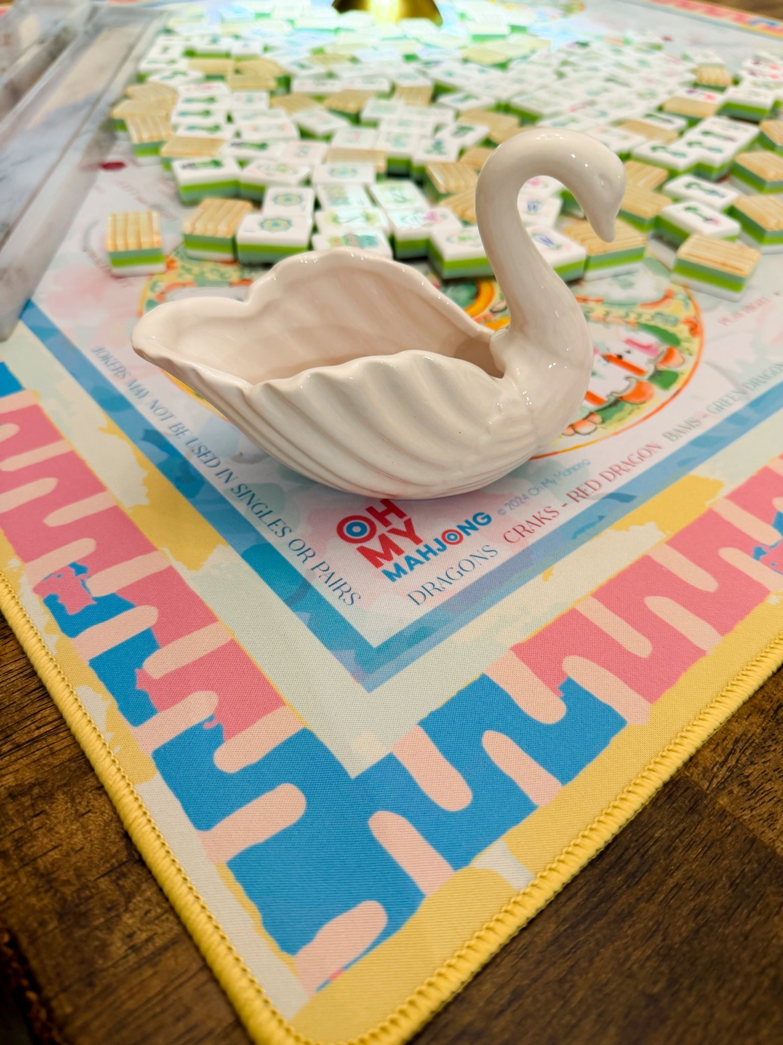 White Swan Dice Catchall - The Pink Pineapple 850