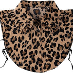Wild Muse Ruffle Leopard Faux Collar - The Pink Pineapple 850