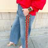 Wild Streak Holiday Denim Pants - The Pink Pineapple 850