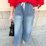 Wild Streak Holiday Denim Pants - The Pink Pineapple 850