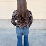Wild Whisper Leopard Crew Neck Sweater - The Pink Pineapple 850