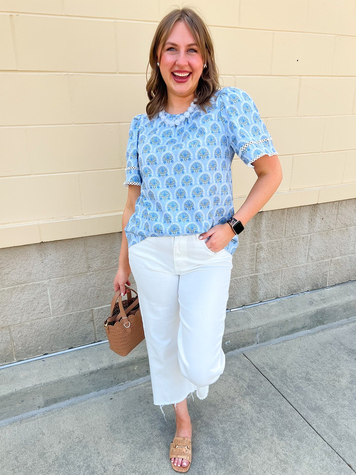 Willow Breeze Floral Blouse - The Pink Pineapple 850