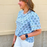 Willow Breeze Floral Blouse - The Pink Pineapple 850