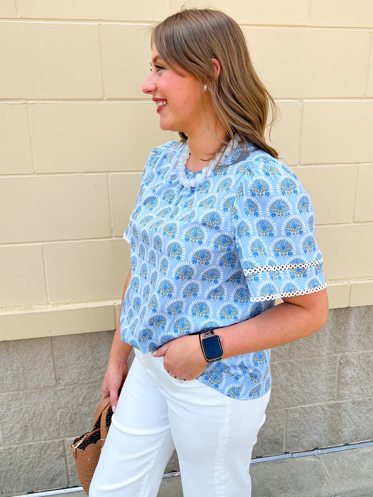 Willow Breeze Floral Blouse - The Pink Pineapple 850