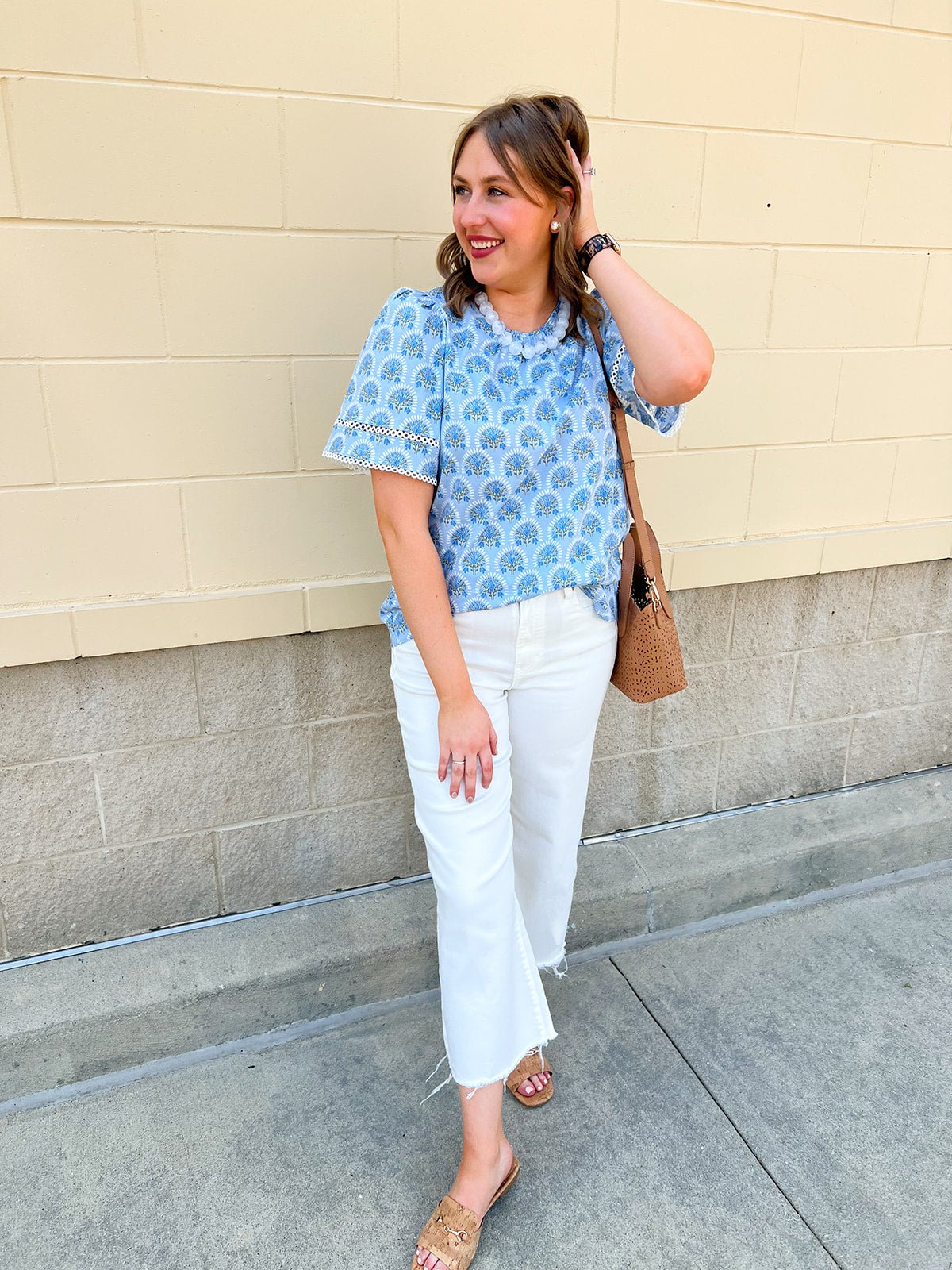 Willow Breeze Floral Blouse - The Pink Pineapple 850