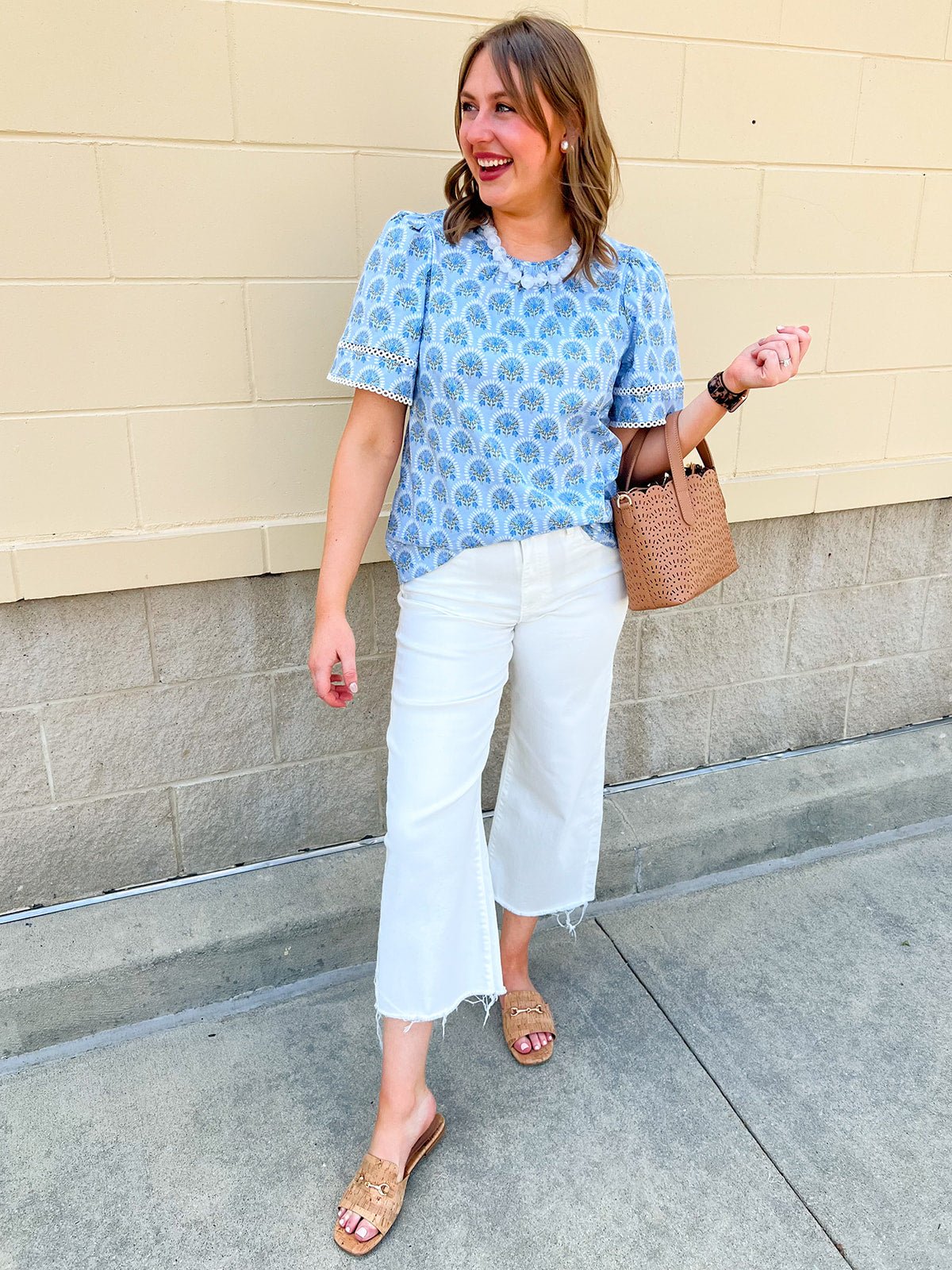 Willow Breeze Floral Blouse - The Pink Pineapple 850