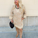 Willow Grace Embroidered Notch Neck Dress - The Pink Pineapple 850