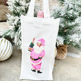 Wine Bag – Pink Santa with Champagne - The Pink Pineapple 850