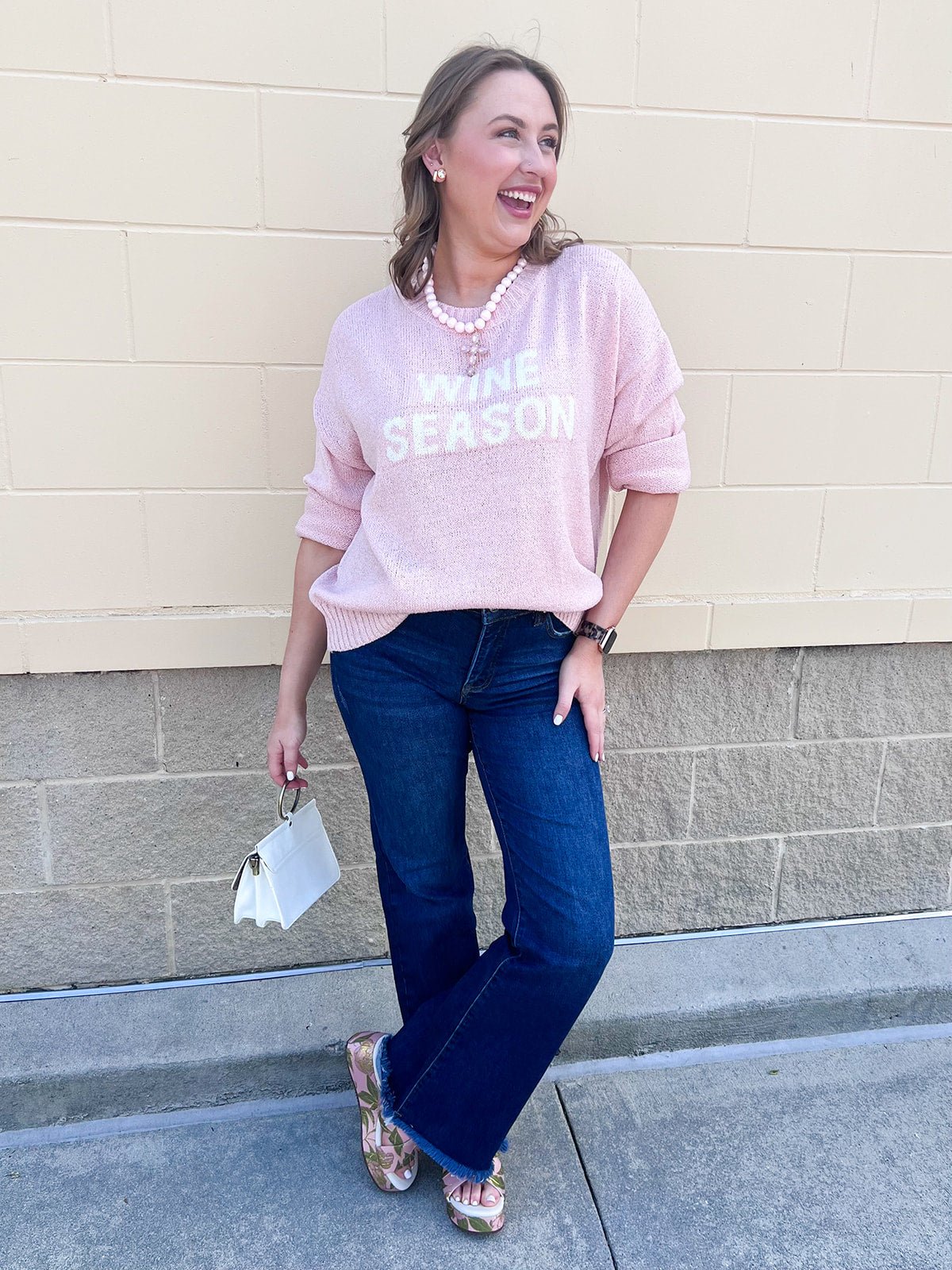 Wine Season Sweater - The Pink Pineapple 850