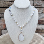 Winter Glow Stone Necklace - The Pink Pineapple 850