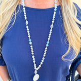 Winter Glow Stone Necklace - The Pink Pineapple 850