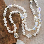 Winter Glow Stone Necklace - The Pink Pineapple 850