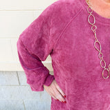 Winter Stroll Luxe Knit Set in Ruby Red - The Pink Pineapple 850