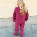 Winter Stroll Luxe Knit Set in Ruby Red - The Pink Pineapple 850