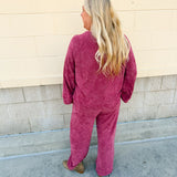 Winter Stroll Luxe Knit Set in Ruby Red - The Pink Pineapple 850