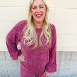 Winter Stroll Luxe Knit Set in Ruby Red - The Pink Pineapple 850