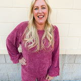 Winter Stroll Luxe Knit Set in Ruby Red - The Pink Pineapple 850