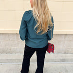 Winter Whimsy Eyelet Trim Top in Blue - The Pink Pineapple 850