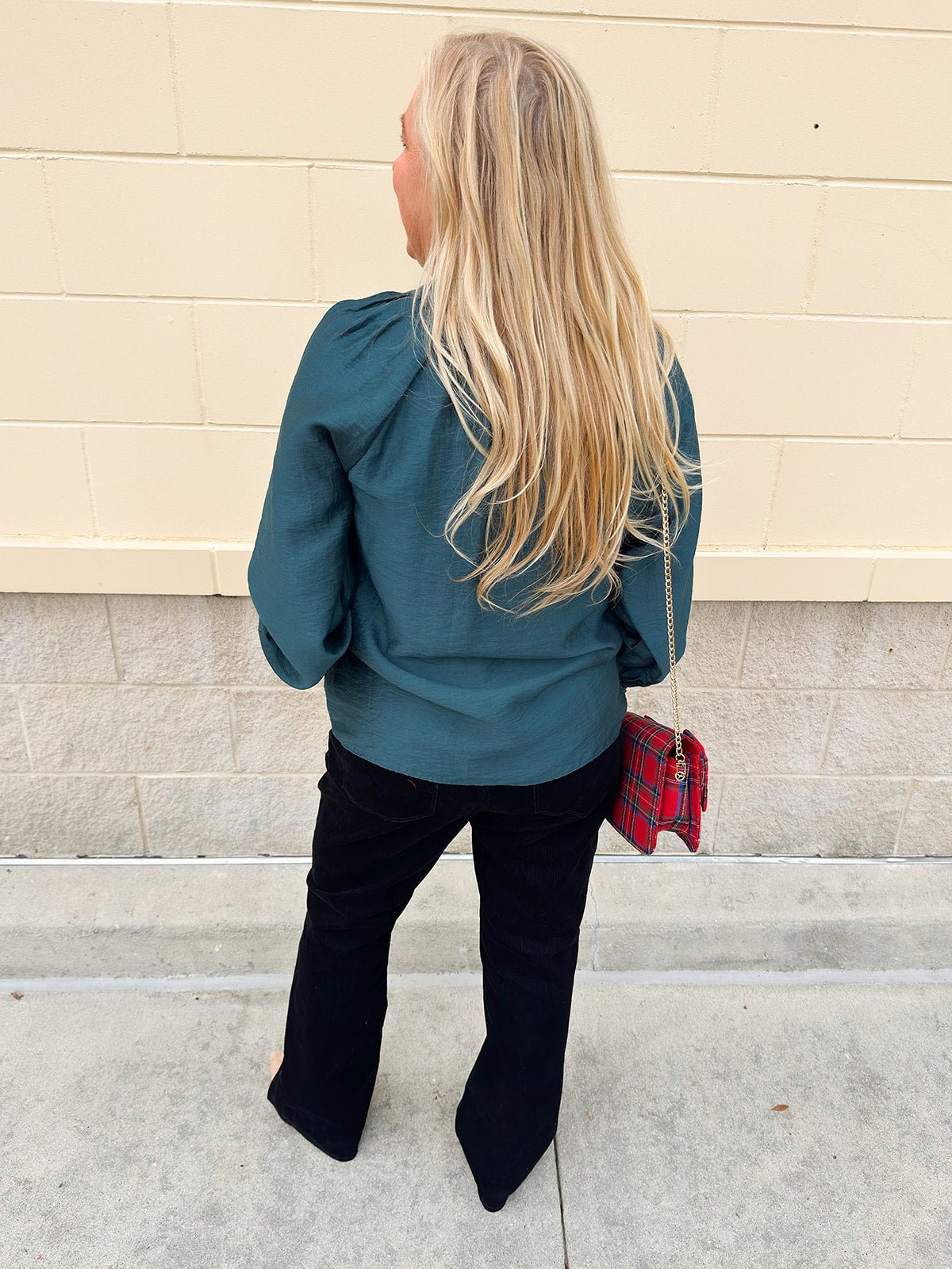 Winter Whimsy Eyelet Trim Top in Blue - The Pink Pineapple 850