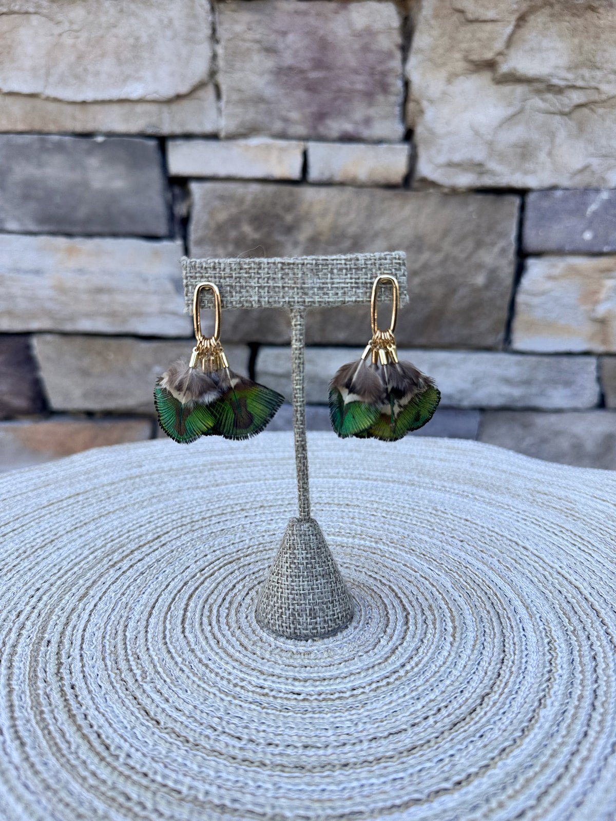 Woodland Whispers Feather Tassel Statement Earrings - The Pink Pineapple 850