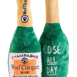 Woof Clicquot Rose' Champagne Bottle Squeaker Dog Toy - The Pink Pineapple 850
