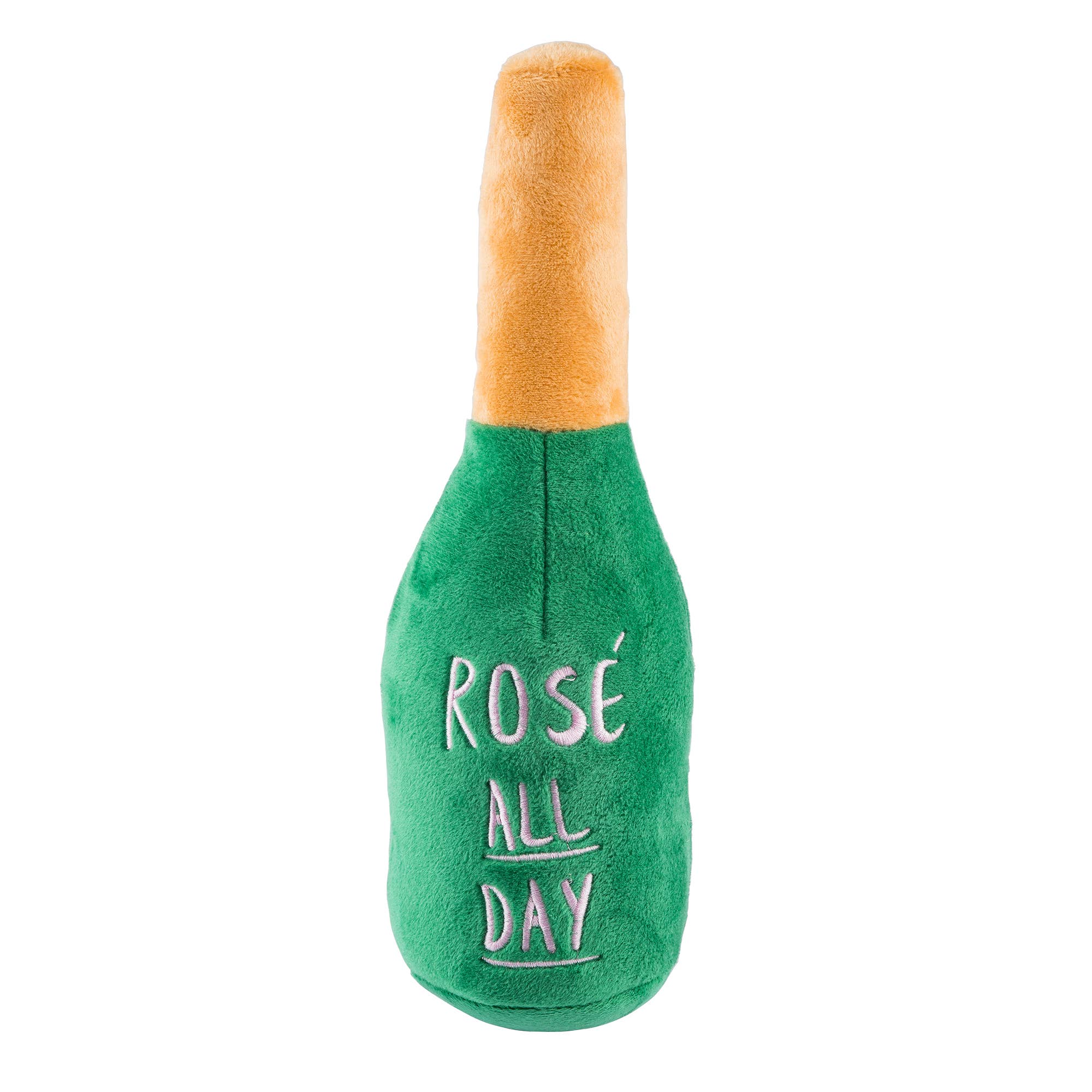 Woof Clicquot Rose' Champagne Bottle Squeaker Dog Toy - The Pink Pineapple 850