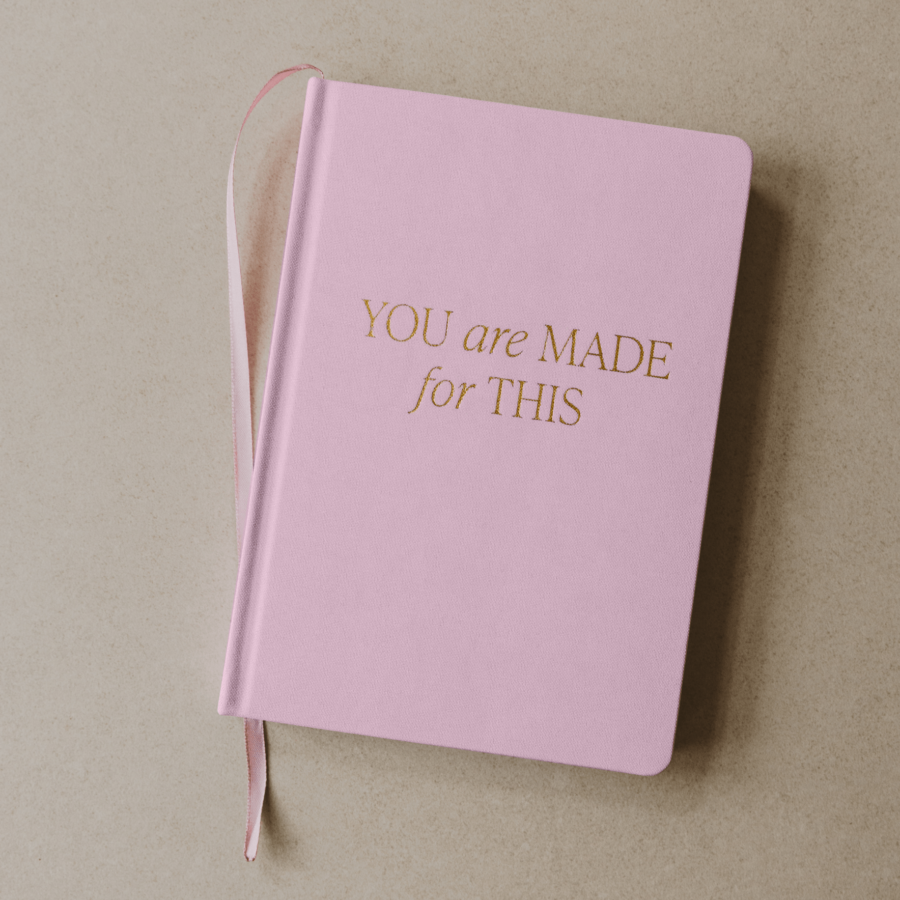 You Are Made For This Pink Fabric Journal - The Pink Pineapple 850