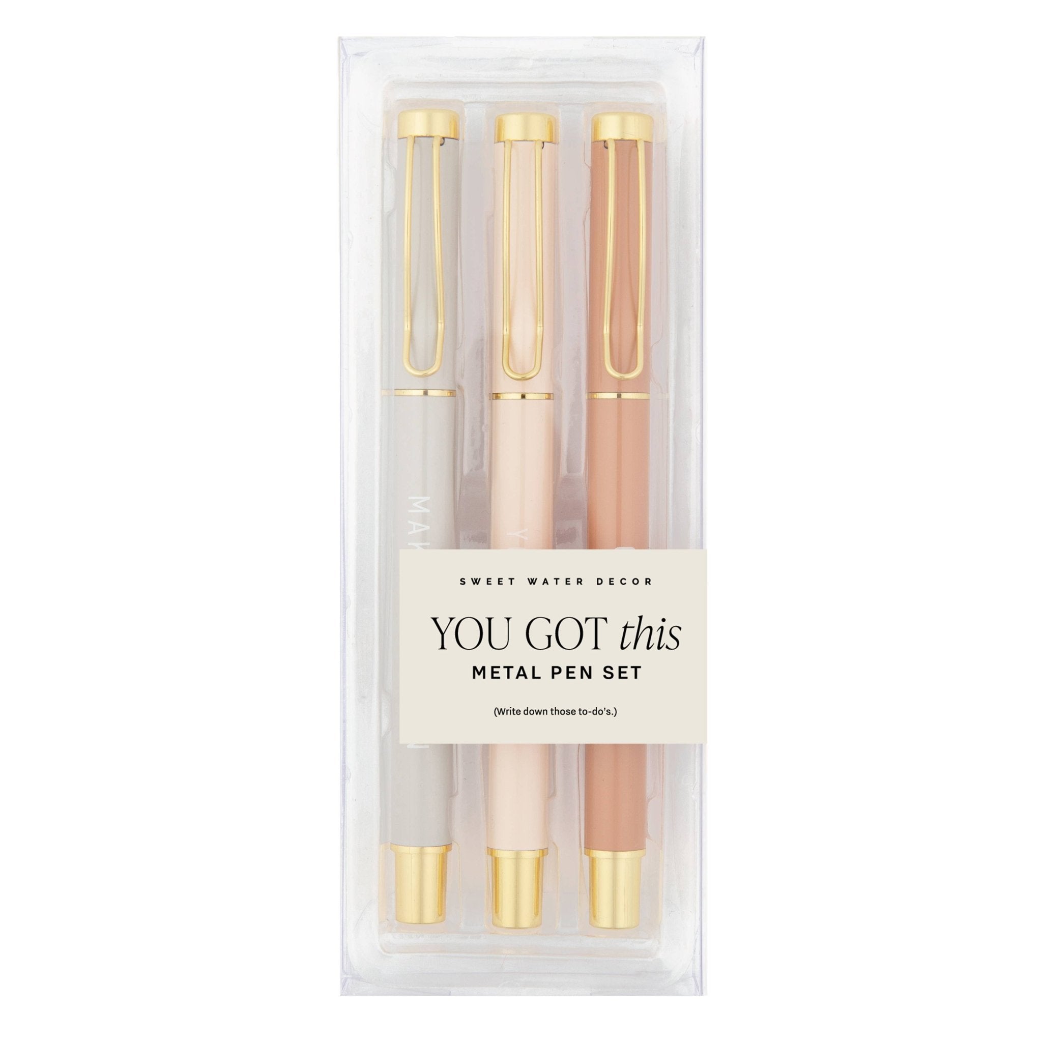 You Got This Metal Pen Set - The Pink Pineapple 850