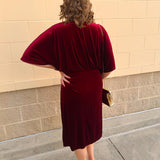 Yuletide Elegance Velvet Midi Dress - The Pink Pineapple 850