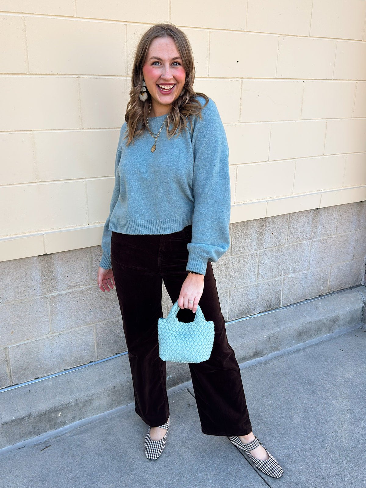 [Z Supply] Coming Up Cozy Sweater in Soft Succulent - The Pink Pineapple 850