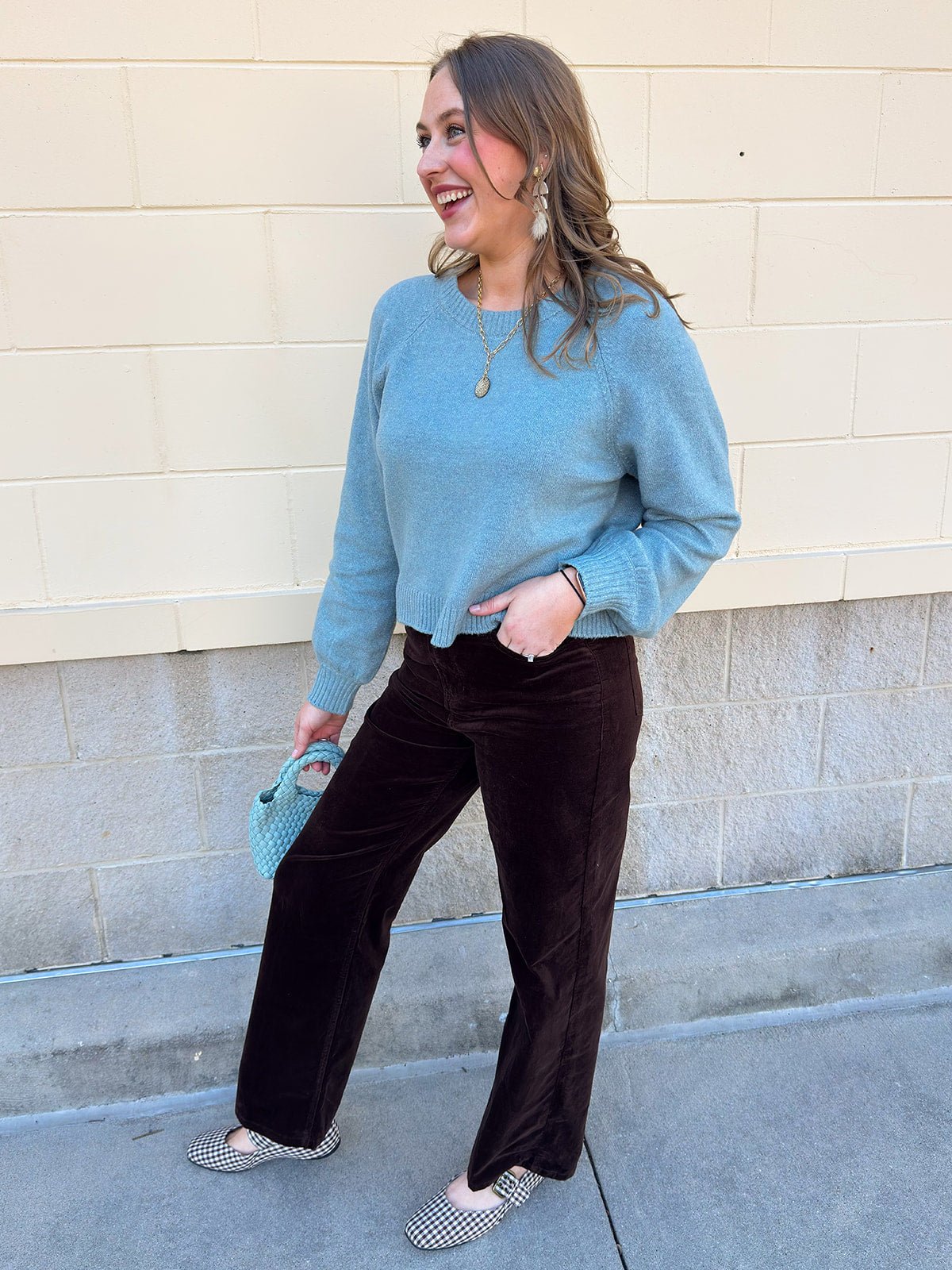 [Z Supply] Coming Up Cozy Sweater in Soft Succulent - The Pink Pineapple 850