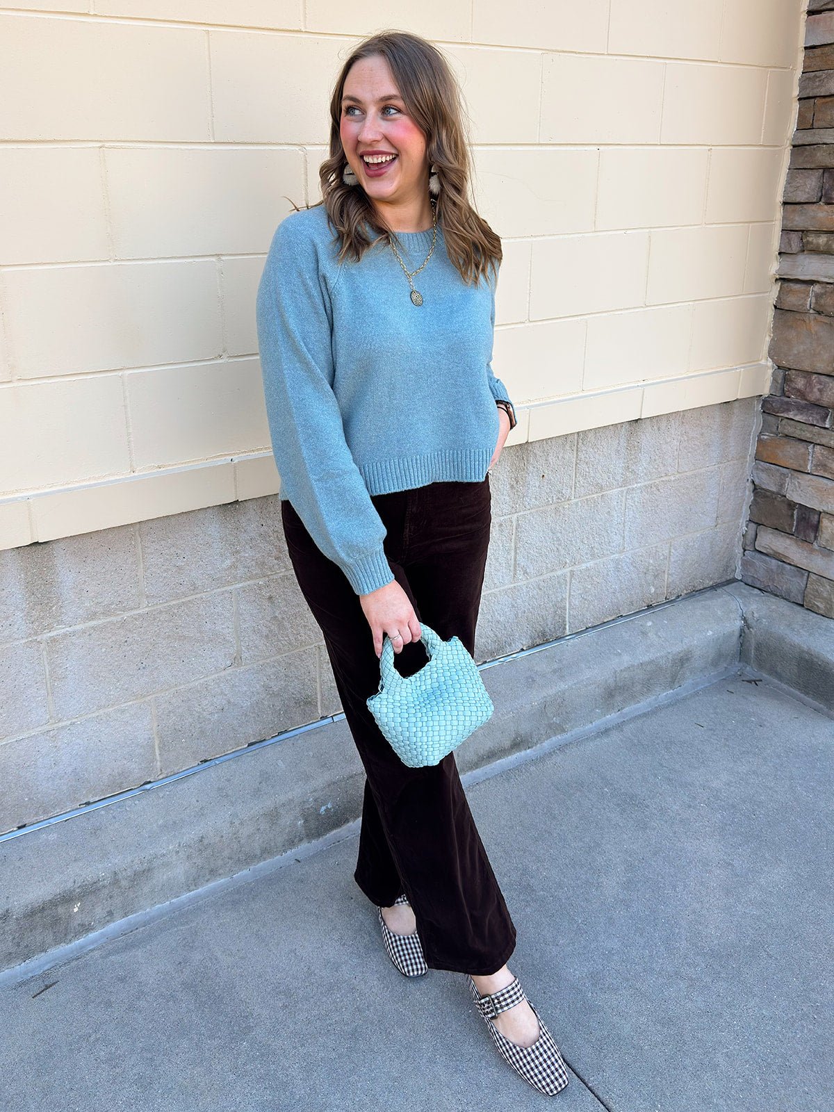 [Z Supply] Coming Up Cozy Sweater in Soft Succulent - The Pink Pineapple 850
