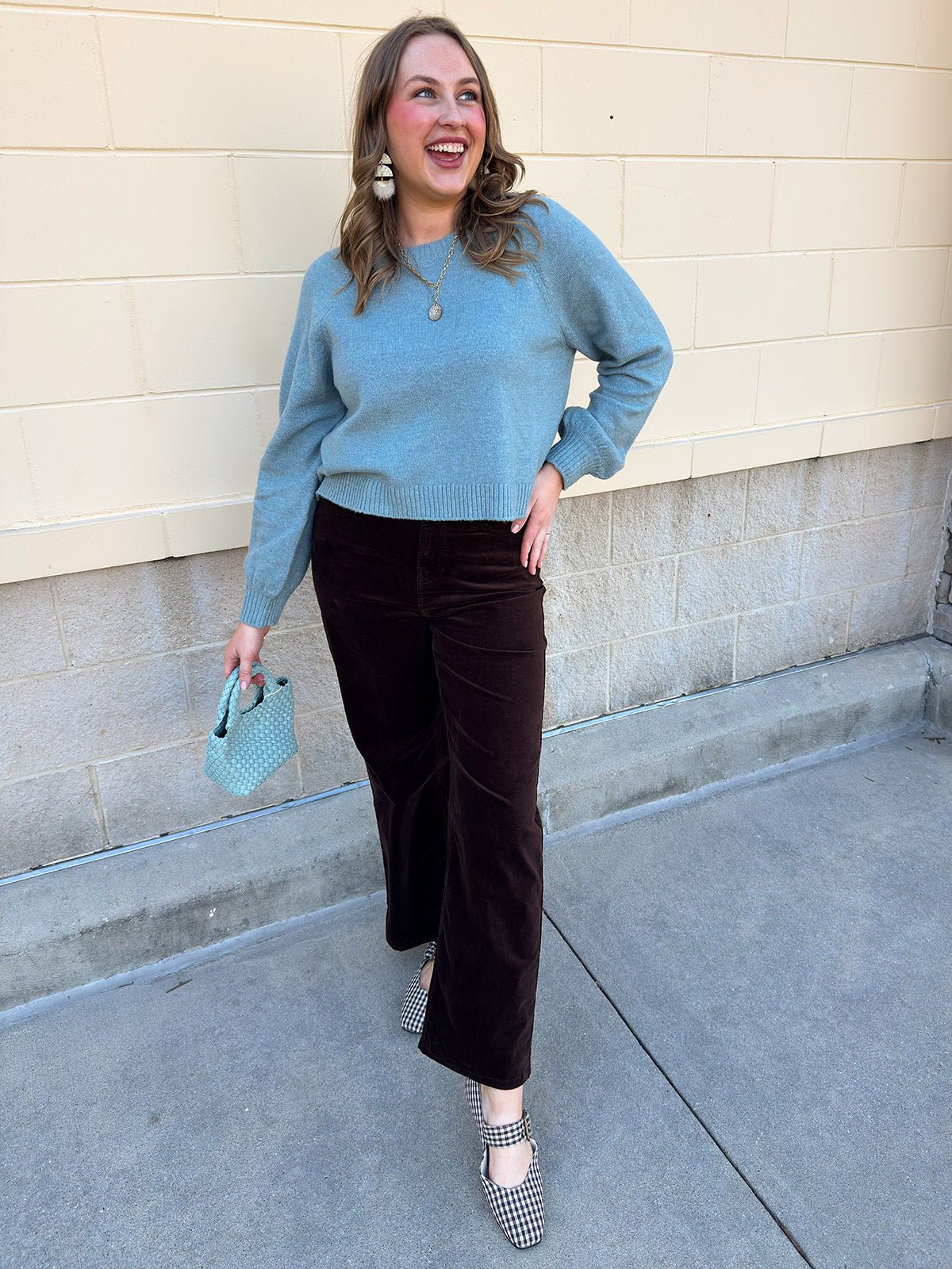 [Z Supply] Coming Up Cozy Sweater in Soft Succulent - The Pink Pineapple 850