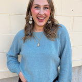 [Z Supply] Coming Up Cozy Sweater in Soft Succulent - The Pink Pineapple 850