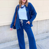[Z Supply] Hunter Knit Denim Pant in Indigo - The Pink Pineapple 850