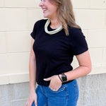 [Z Supply] Junie Slub Tee in Black - The Pink Pineapple 850