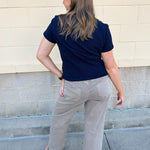 [Z Supply] Junie Slub Tee in Eclipse - The Pink Pineapple 850