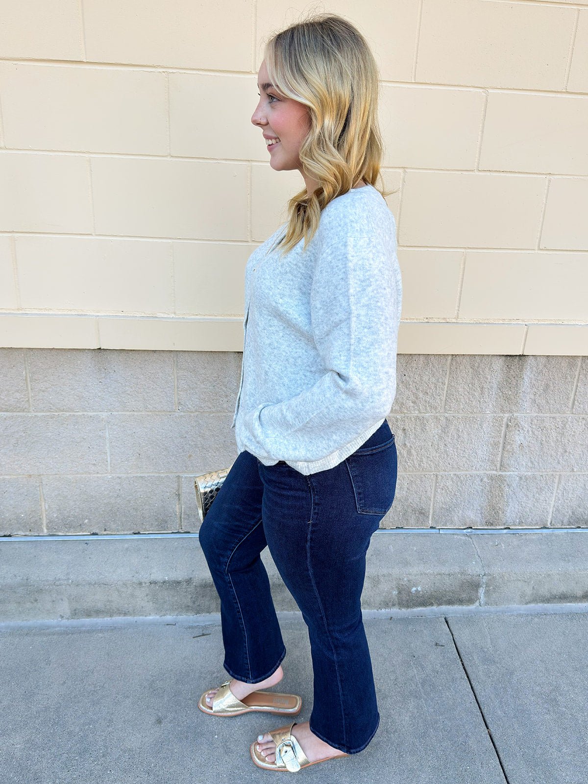 [Z Supply] Medina Cozy Cardigan in Feather Grey - The Pink Pineapple 850