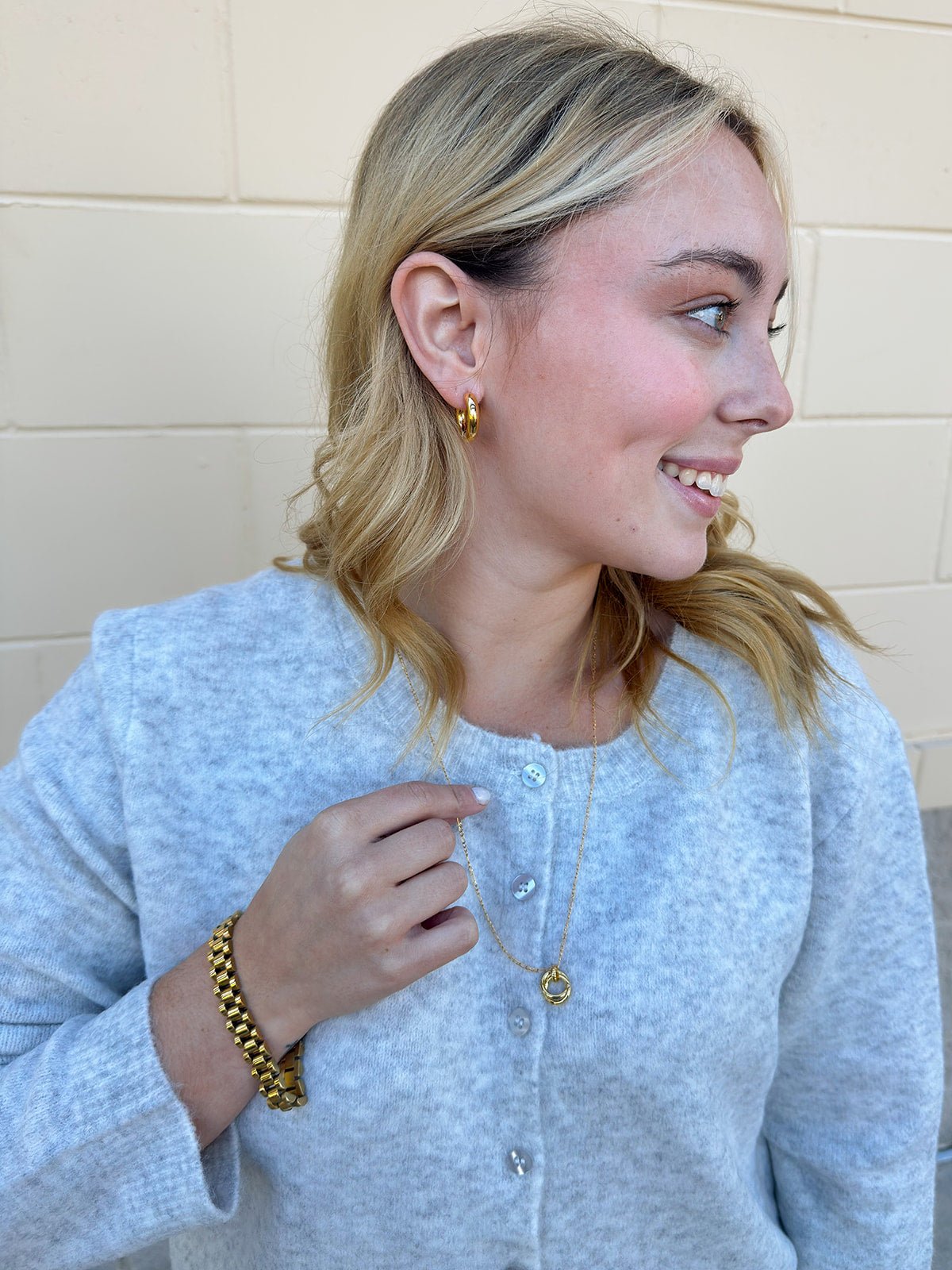 [Z Supply] Medina Cozy Cardigan in Feather Grey - The Pink Pineapple 850