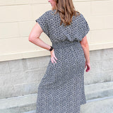 [Z Supply] Sanna Iris Floral Maxi Dress in Eclipse - The Pink Pineapple 850