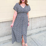 [Z Supply] Sanna Iris Floral Maxi Dress in Eclipse - The Pink Pineapple 850