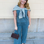 [Z Supply] Sloane V-Neck Top in Emerald Cove - The Pink Pineapple 850